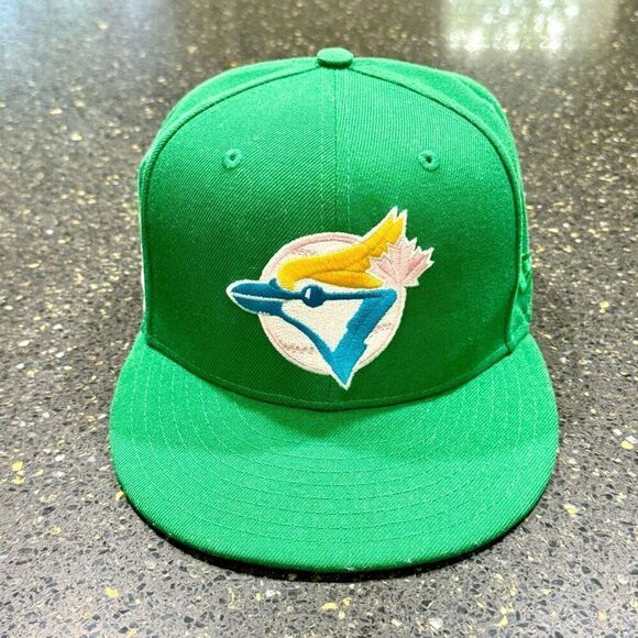 New Era Green Cap with Blue and Yellow Logo - Picture 1 of 10